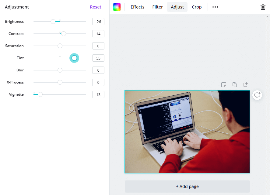 Adjusting your photo's colors