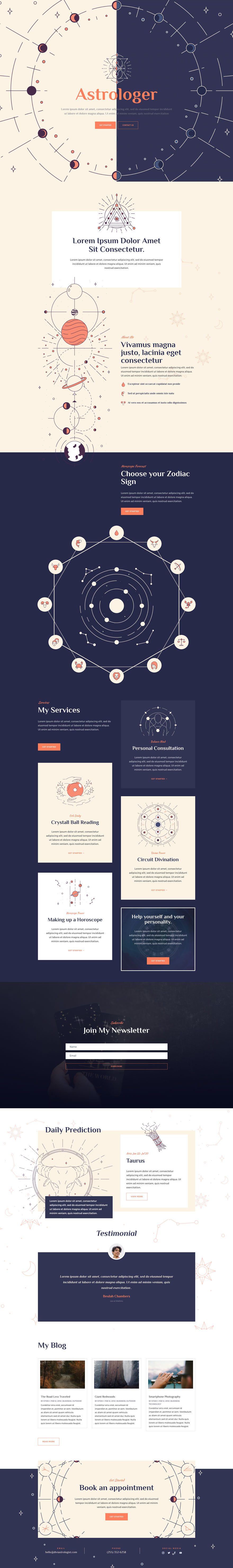 divi astrologer layout pack