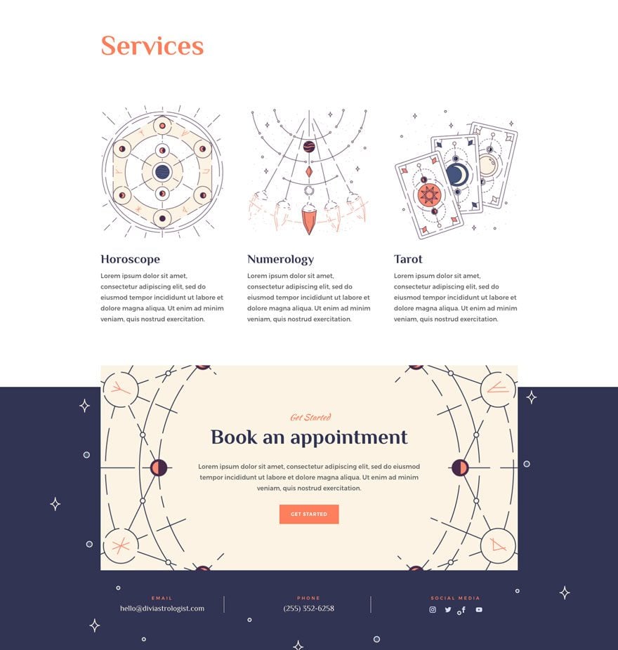 divi astrologer layout pack