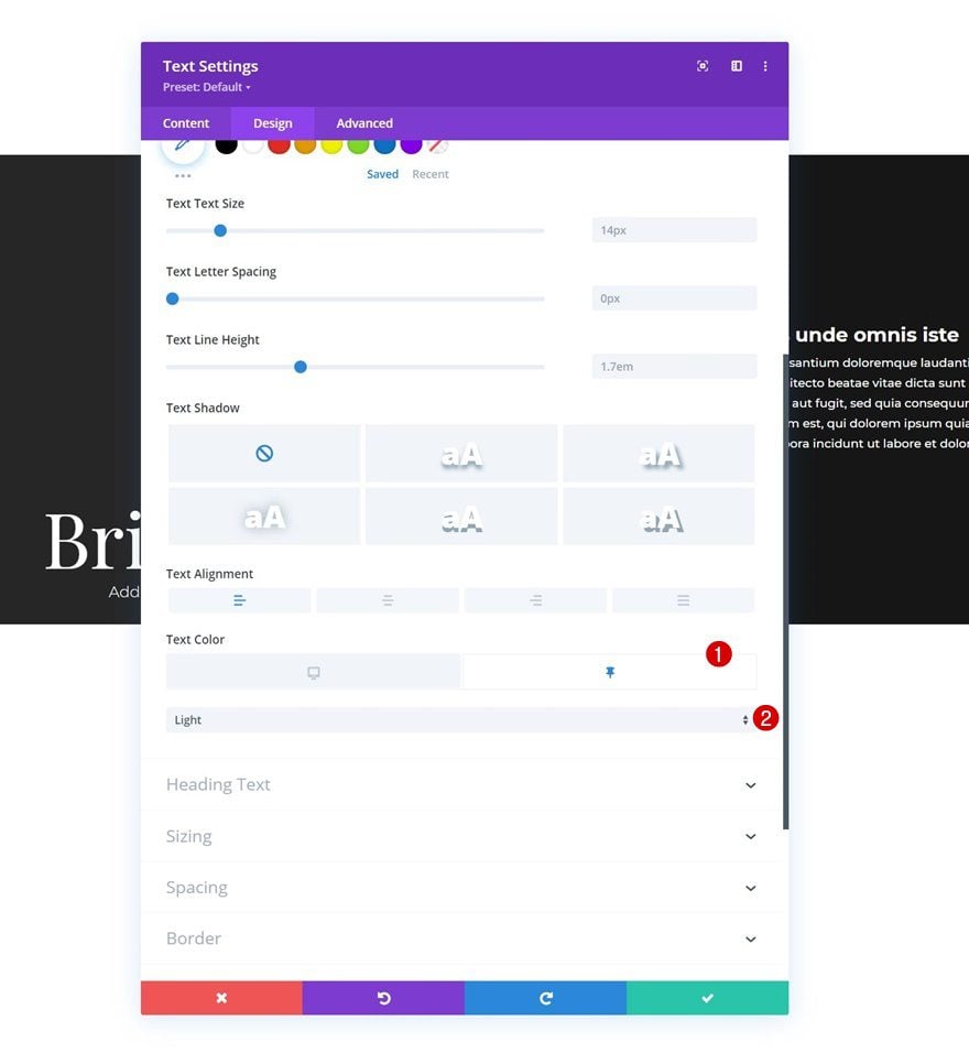 change sticky styles