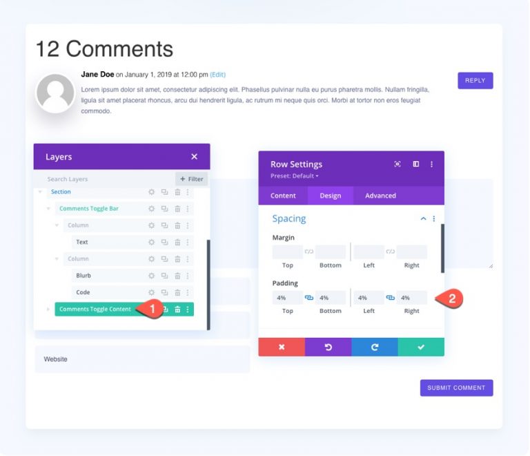 How to Create a Comments Toggle for Your Divi Blog Post Template