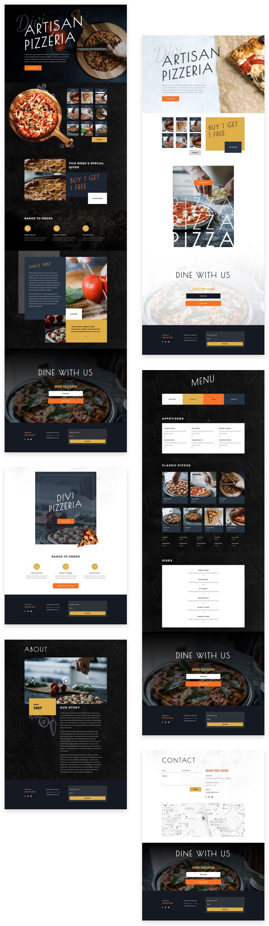 Site pour Pizzeria