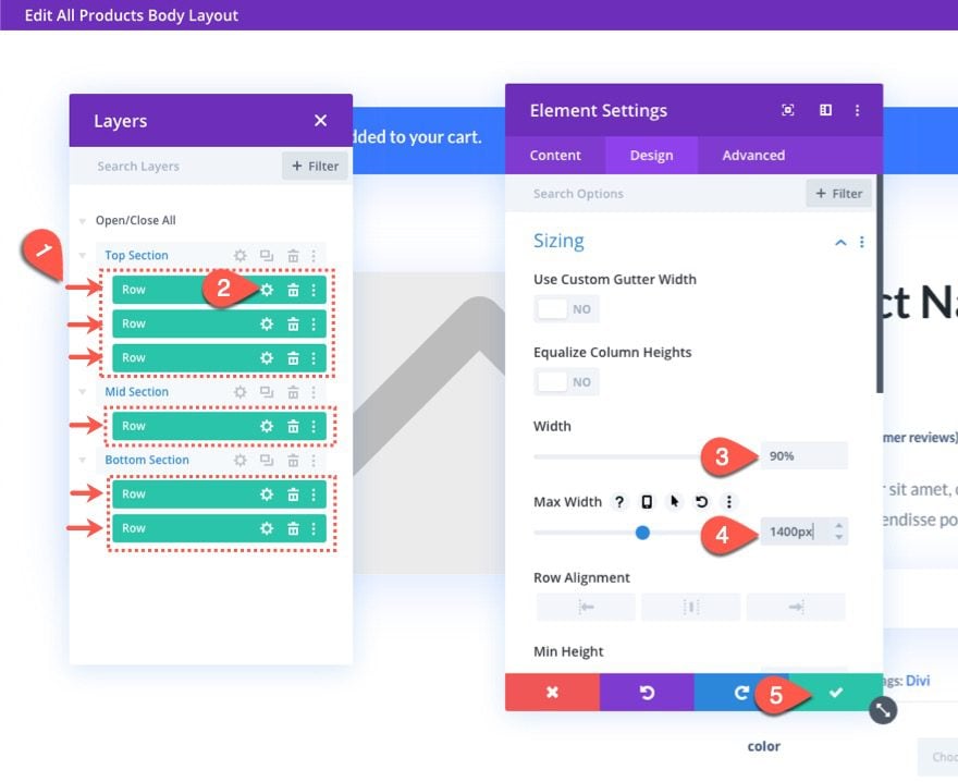 sticky columns sidebar product page template