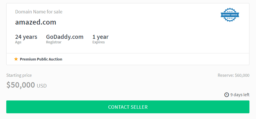 Making An Offer To Buy A Domain.