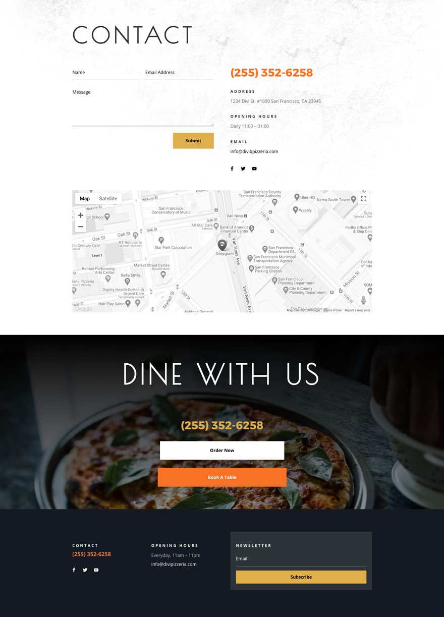 pizzeria website