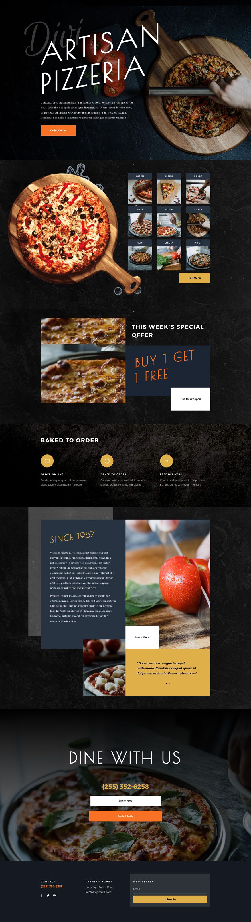 pizzeria website