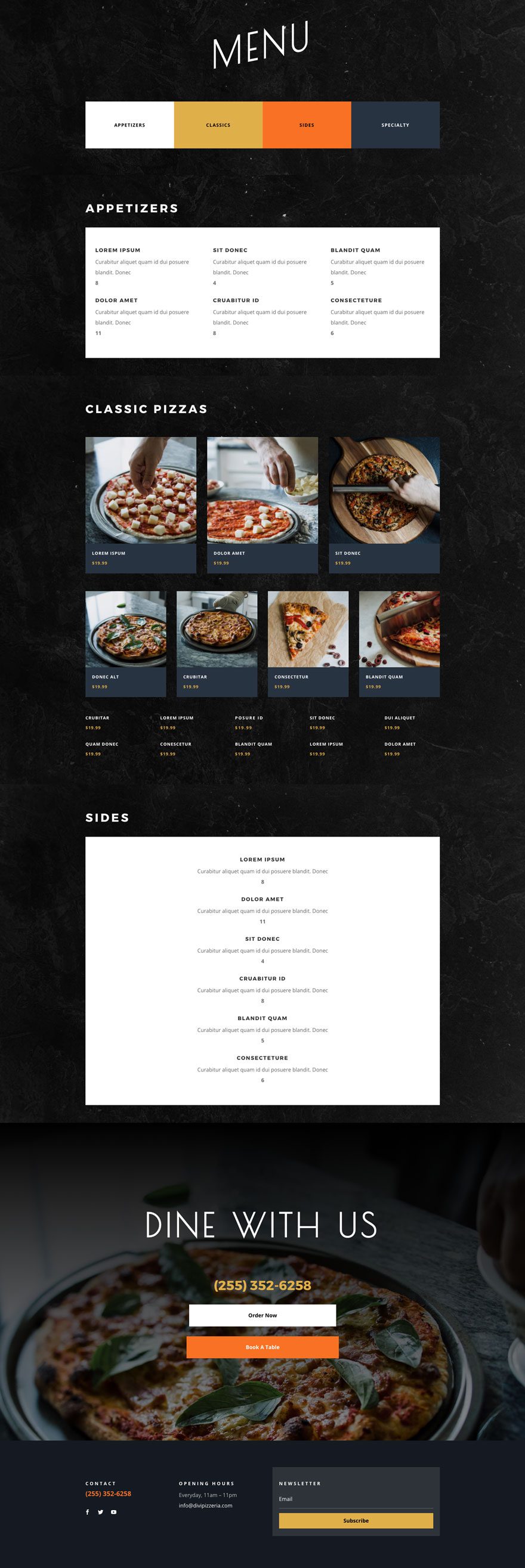 pizzeria website