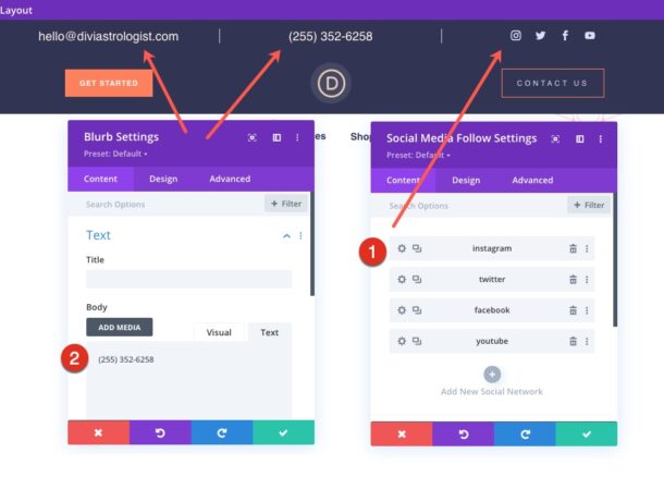 Get a FREE Header and Footer Layout for Divi’s Astrologer Layout Pack