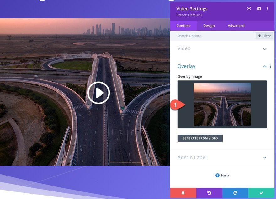 divi sticky promo video with toggle