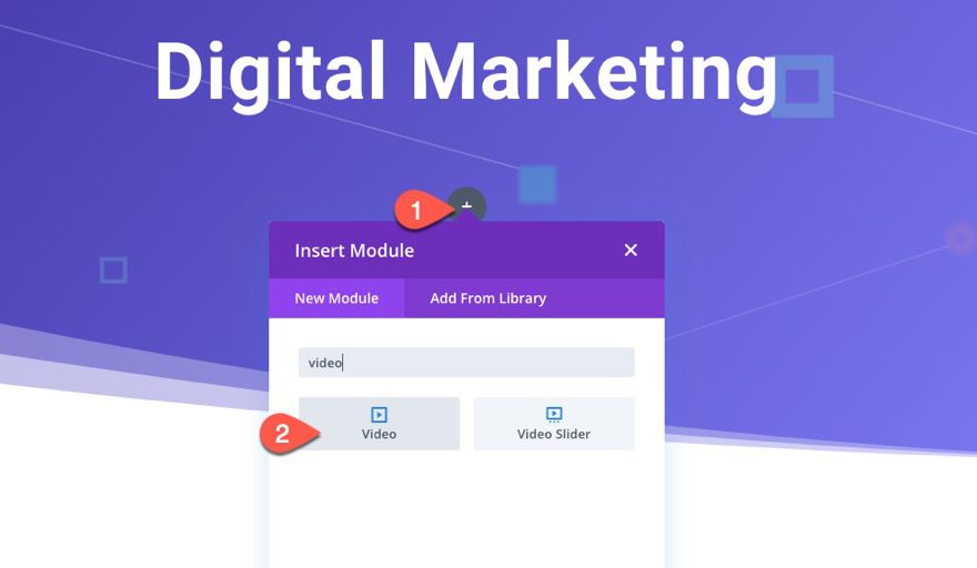 divi sticky promo video with toggle