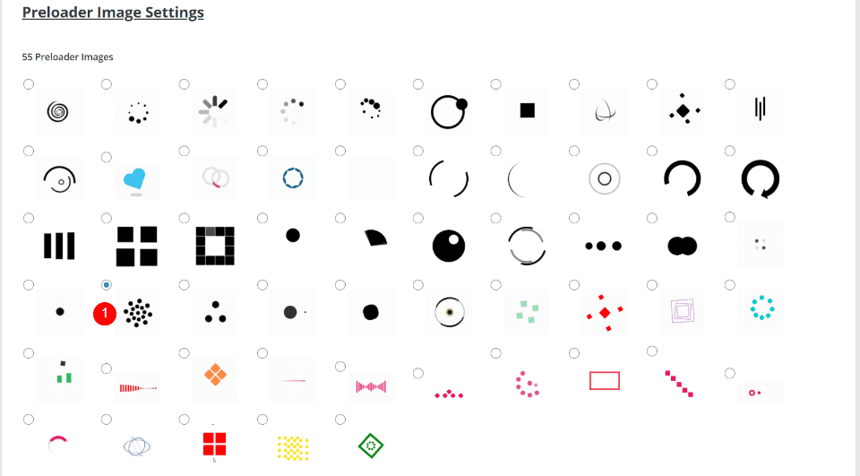 DP Preloader Image Settings