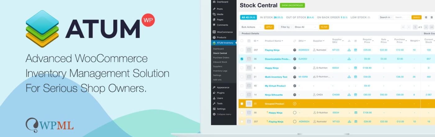 The ATUM Inventory Management plugin for WooCommerce.