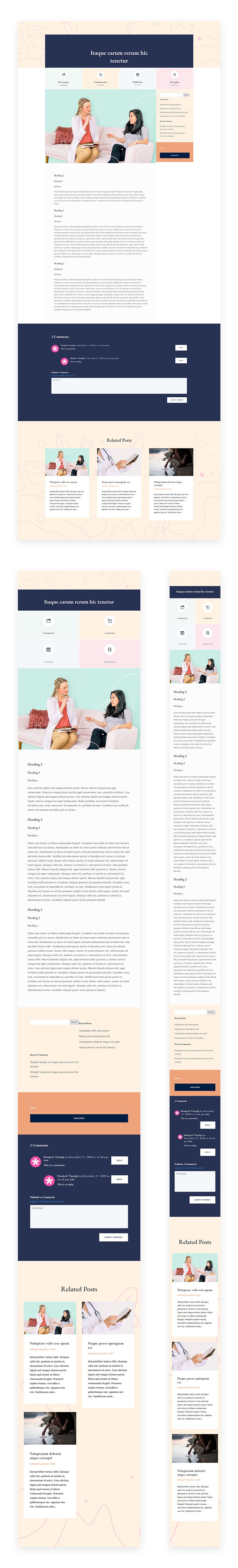 women's health center blog post template