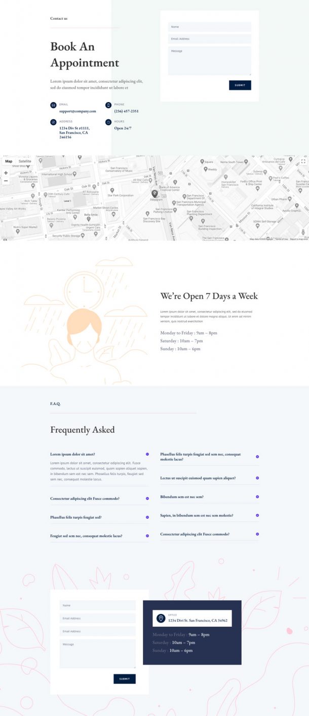 Get a FREE Women's Health Center Layout Pack for Divi