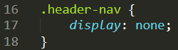 display none css