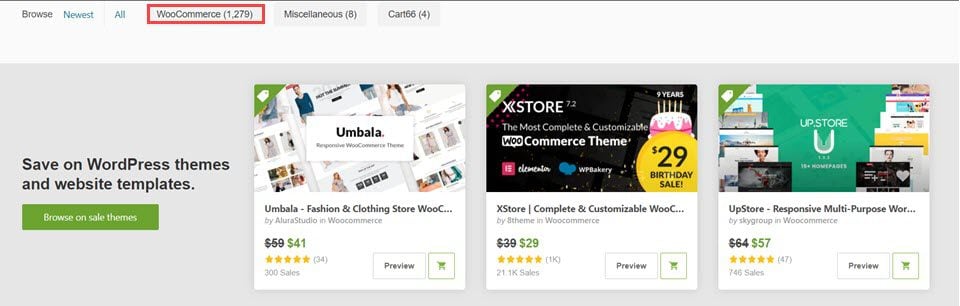 themeforest woocommerce