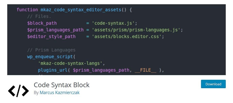 syntax code highlighter