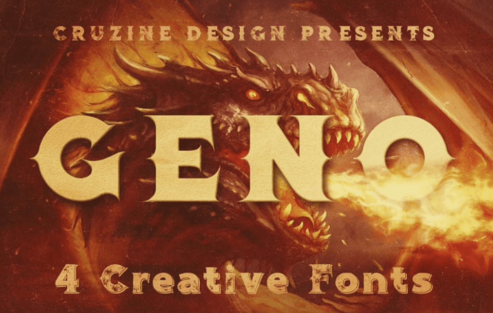 fantasy font geno