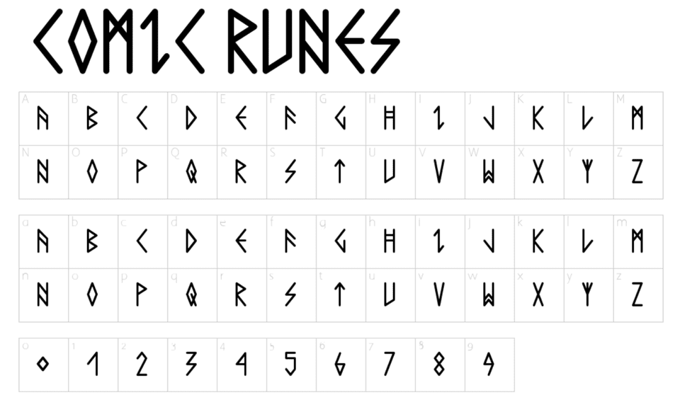 comic runes