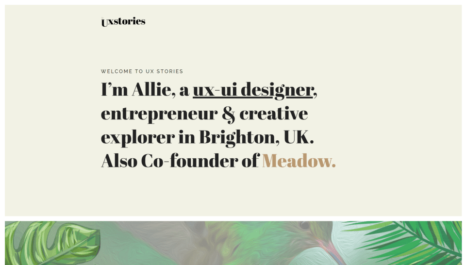 UX Design Stories