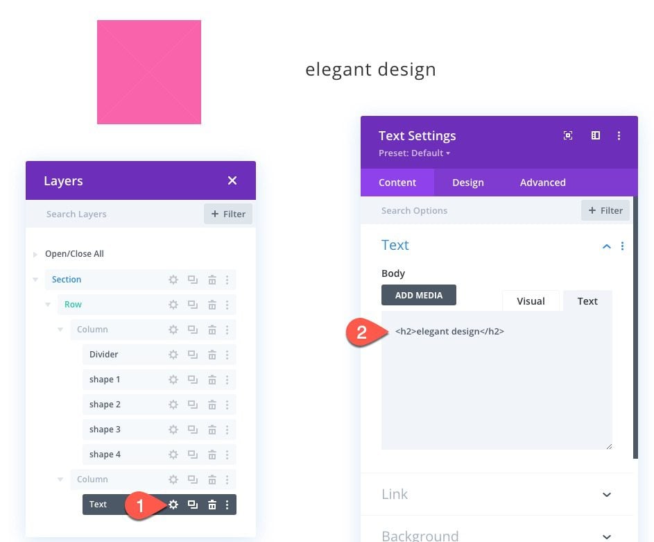 animate css shapes in divi