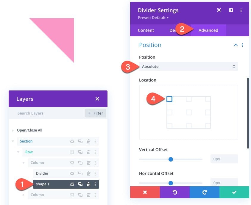 animate css shapes in divi