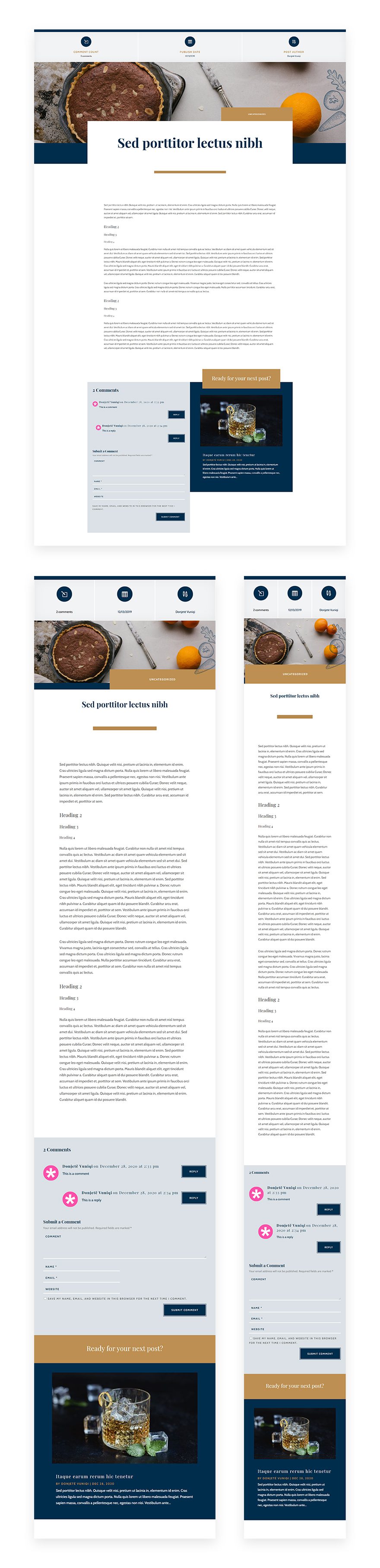 bistro blog post template