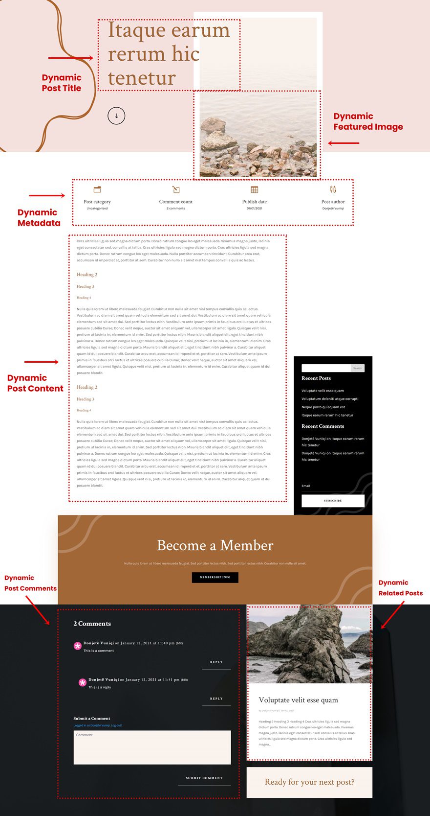 meditation center blog post template