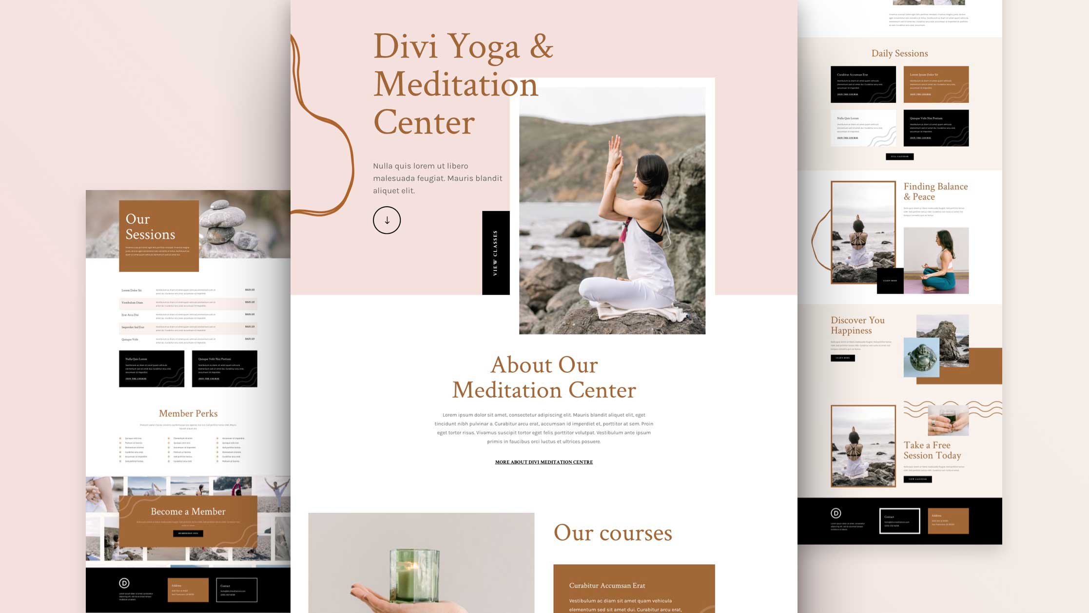 Get a FREE Meditation Center Layout Pack for Divi