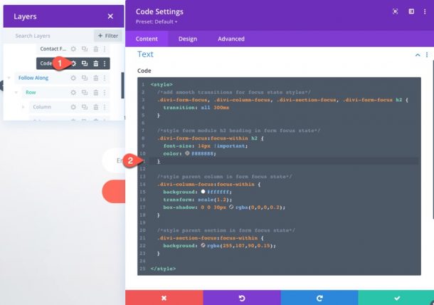 How to Add CSS Focus State Styling to Elements When Filling Out a Divi Form