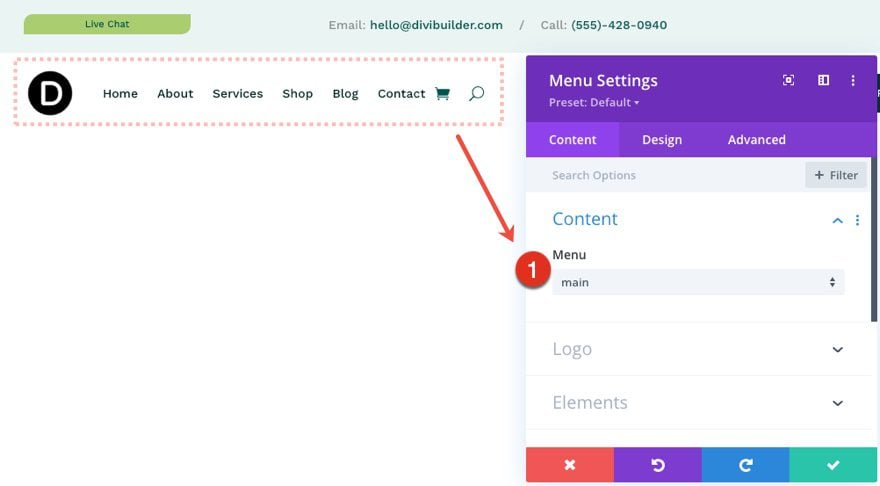 header footer template for Divi's Family Doctor Layout Pack