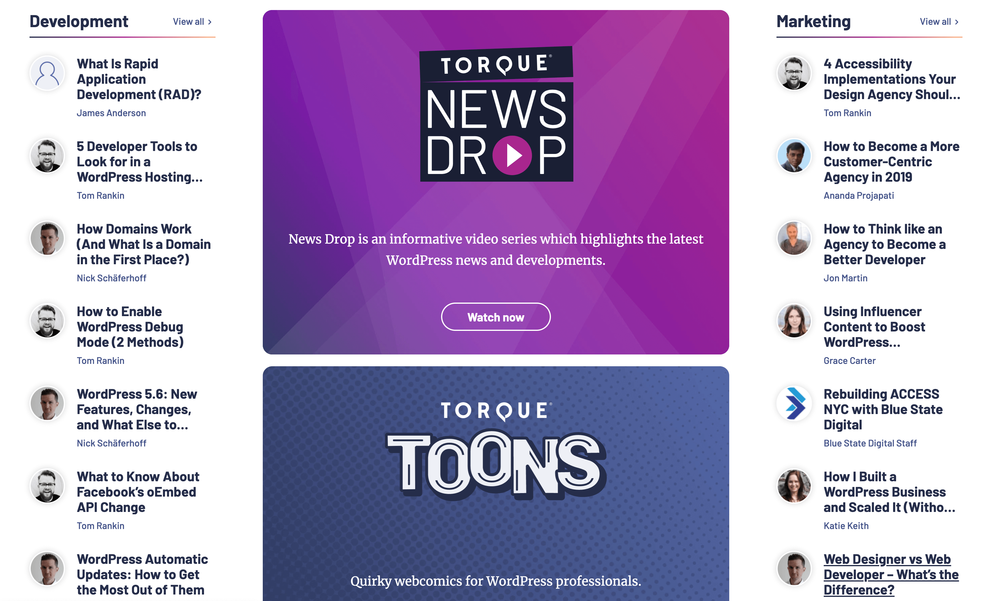 The Torque website.