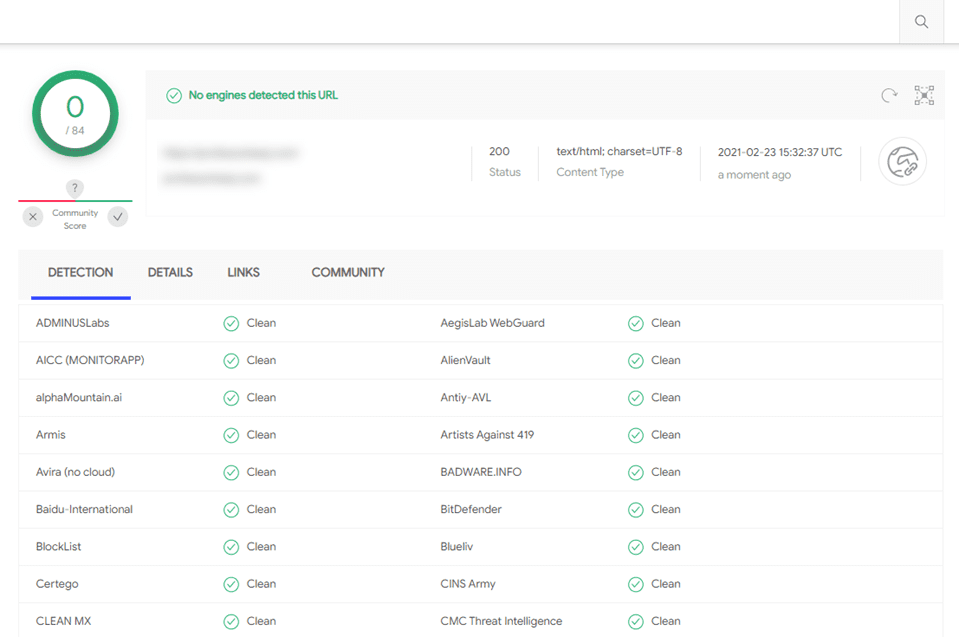 scan for malware with virustotal