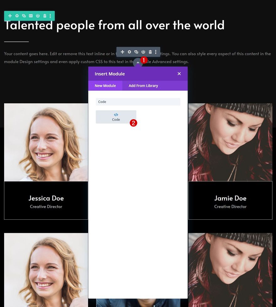 hover social icons