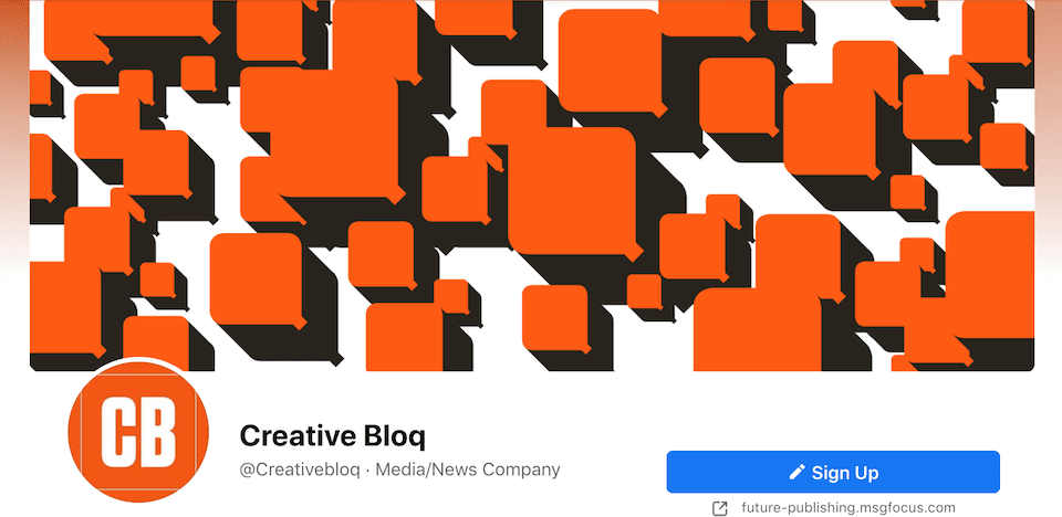 Creative Bloq's Facebook page.