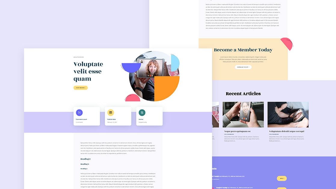 Download a FREE Blog Post Template for Divi’s Telehealth Layout Pack