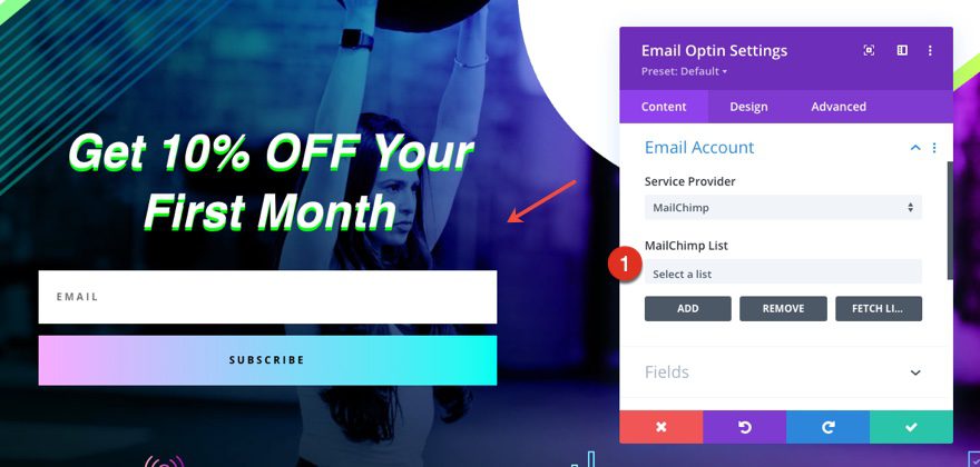 virtual fitness header and footer template