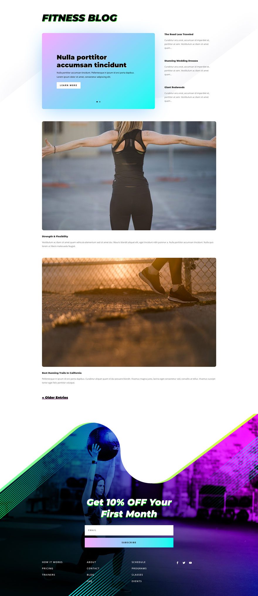 Get a FREE Virtual Fitness Layout Pack for Divi 4