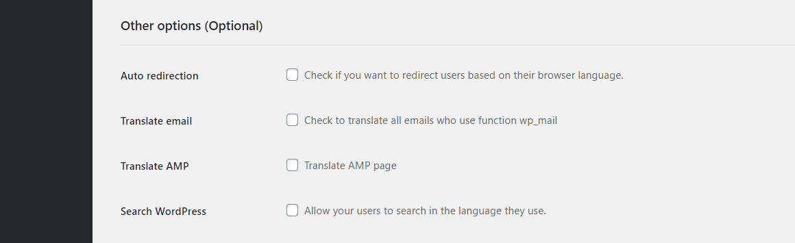 Configuring Weglot's settings