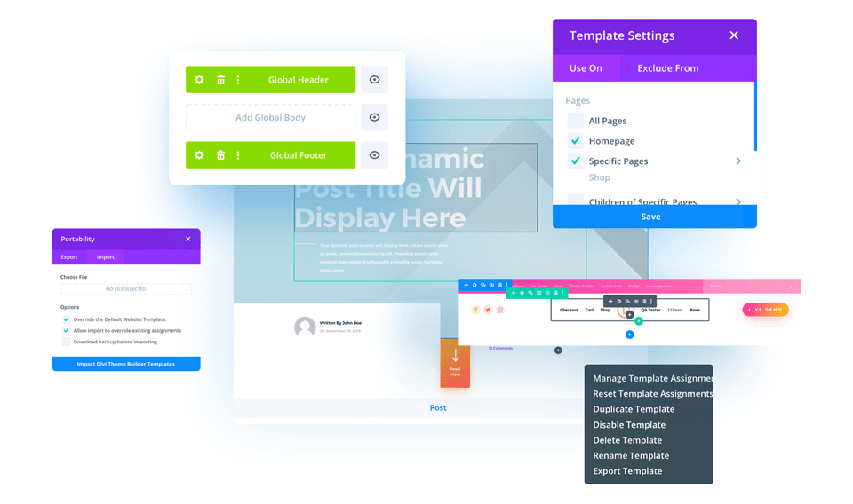 divi theme builder preview