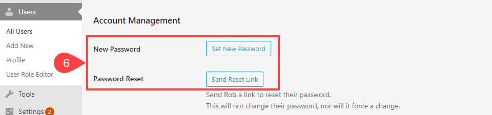 change password for others