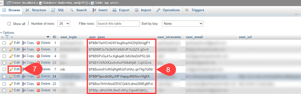 wp_users and passwords