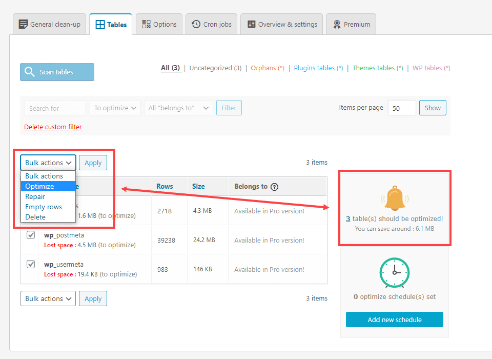 database deletion