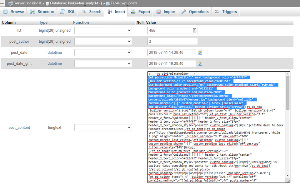 database deletion