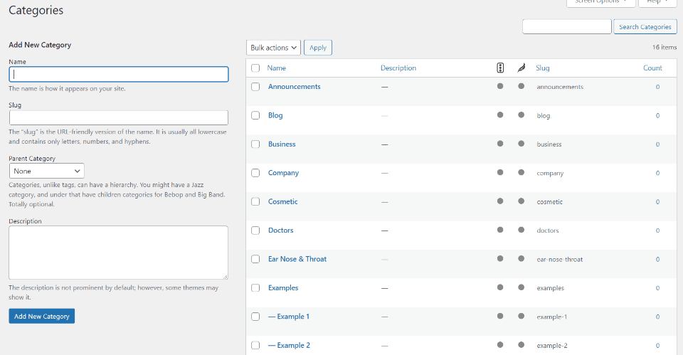 Media Library Categories