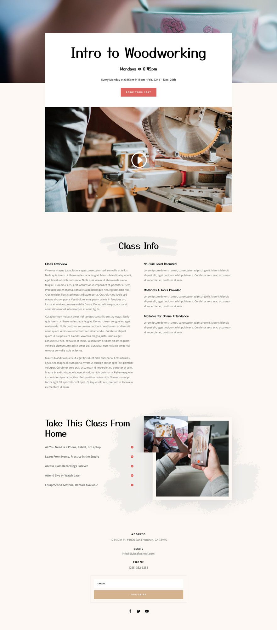 craft school website