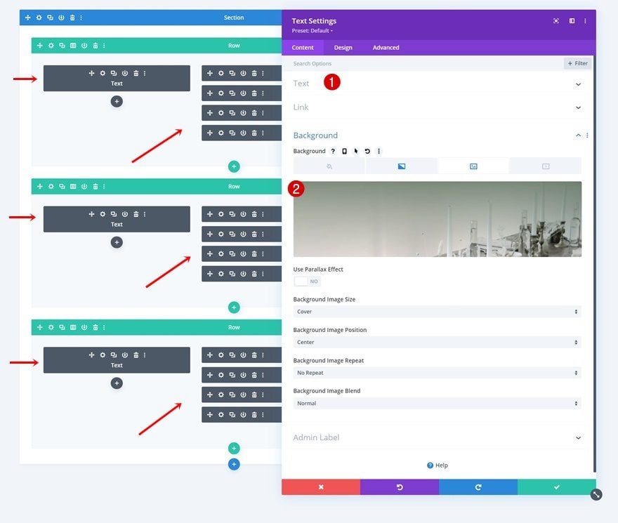 scroll effects and sticky options