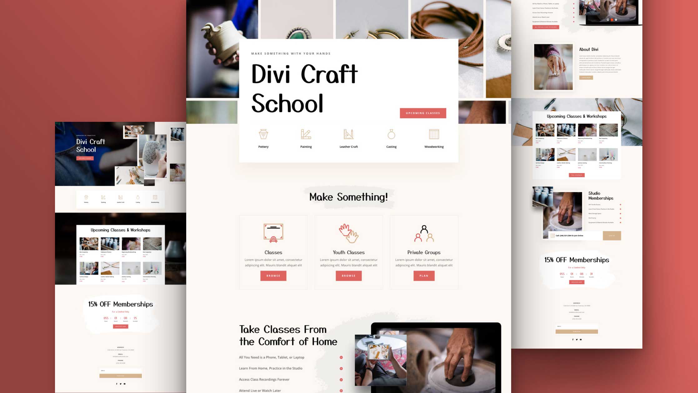 Get a FREE Craft School Layout Pack for Divi