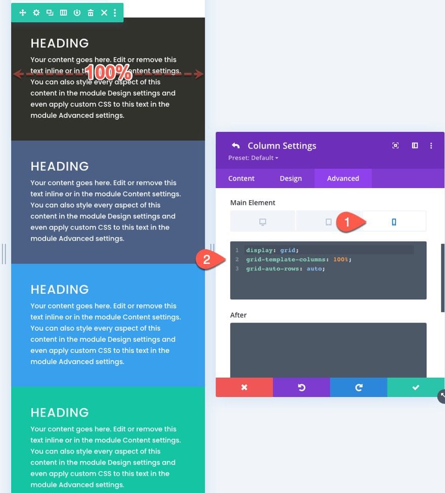 css grid layout for divi modules