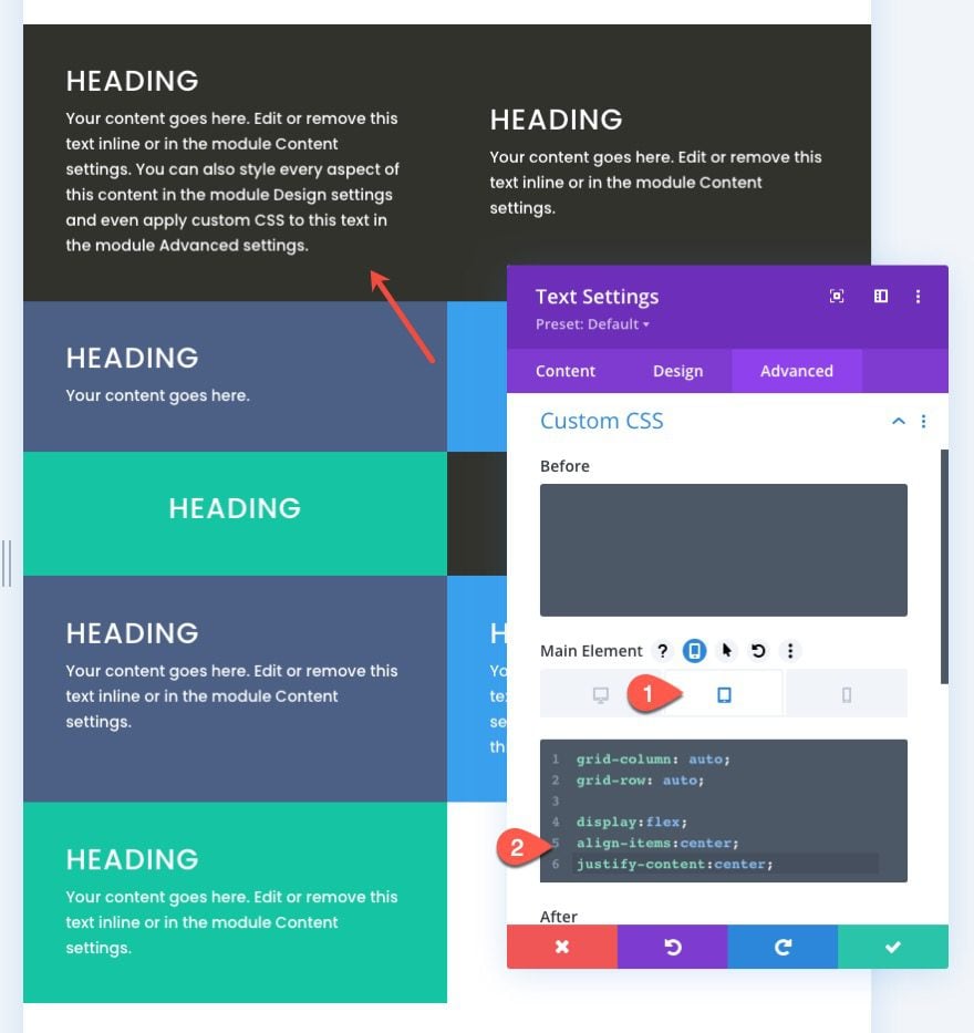 css grid layout for divi modules